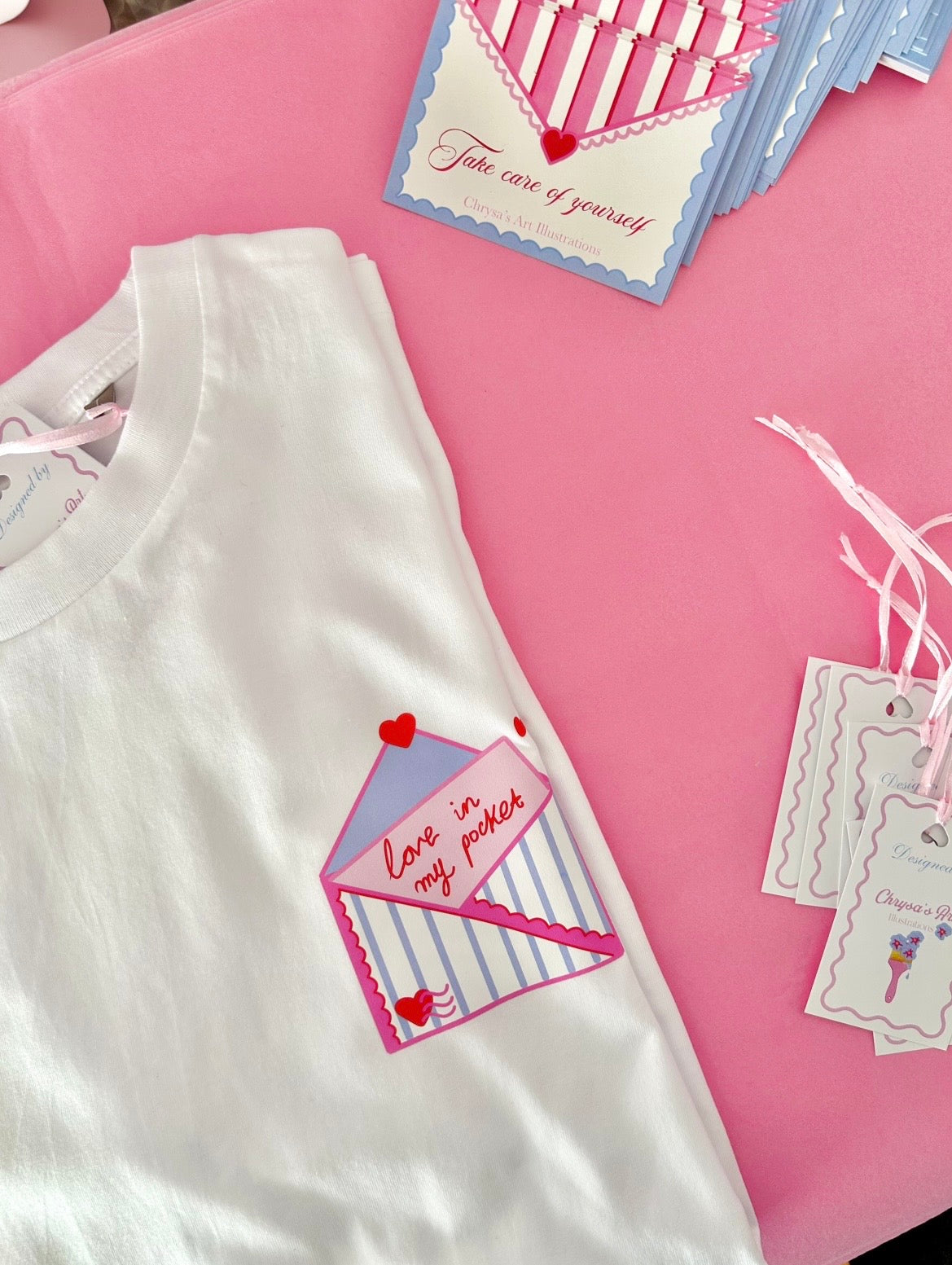 "Love in my pocket" t-shirt