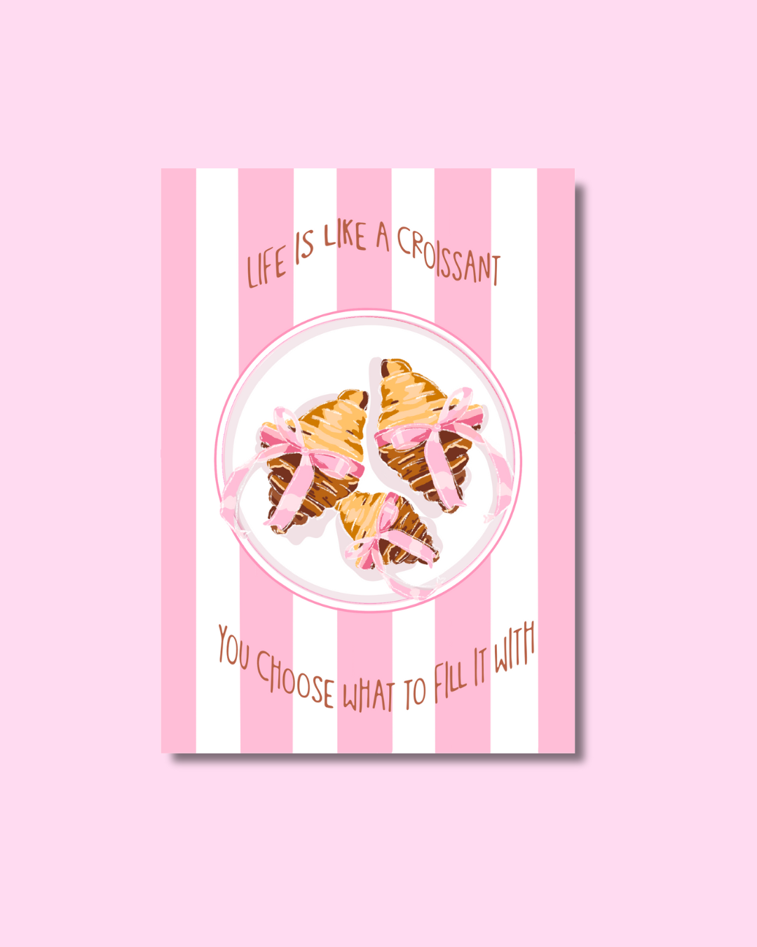 "Croissant" greeting card