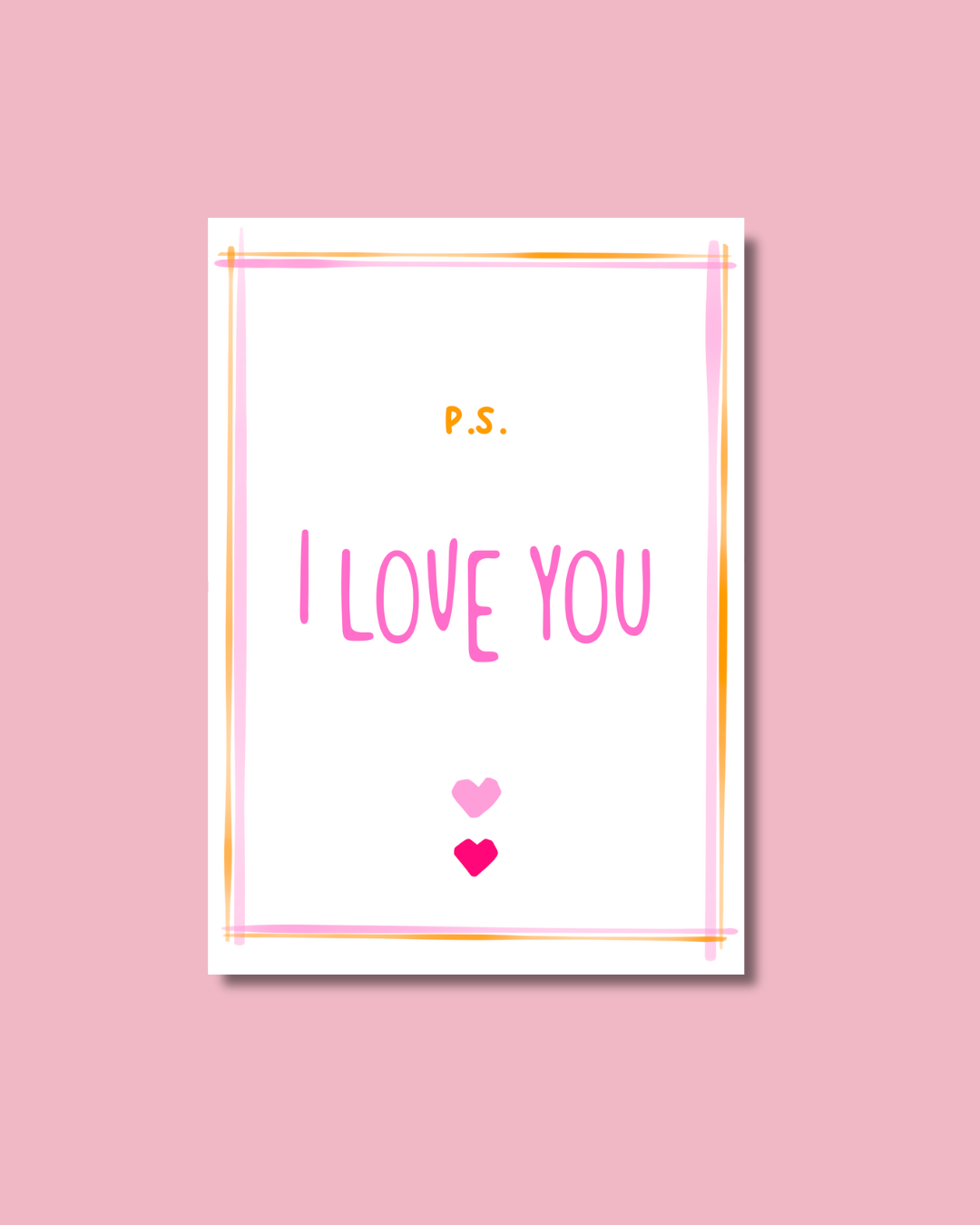 "I love you" greeting card