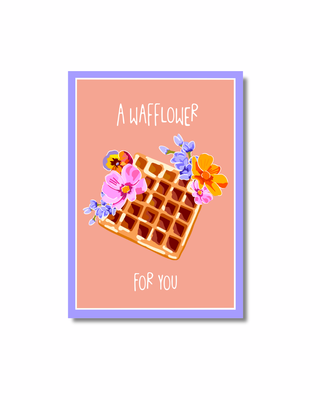 "Wafflower" greeting card