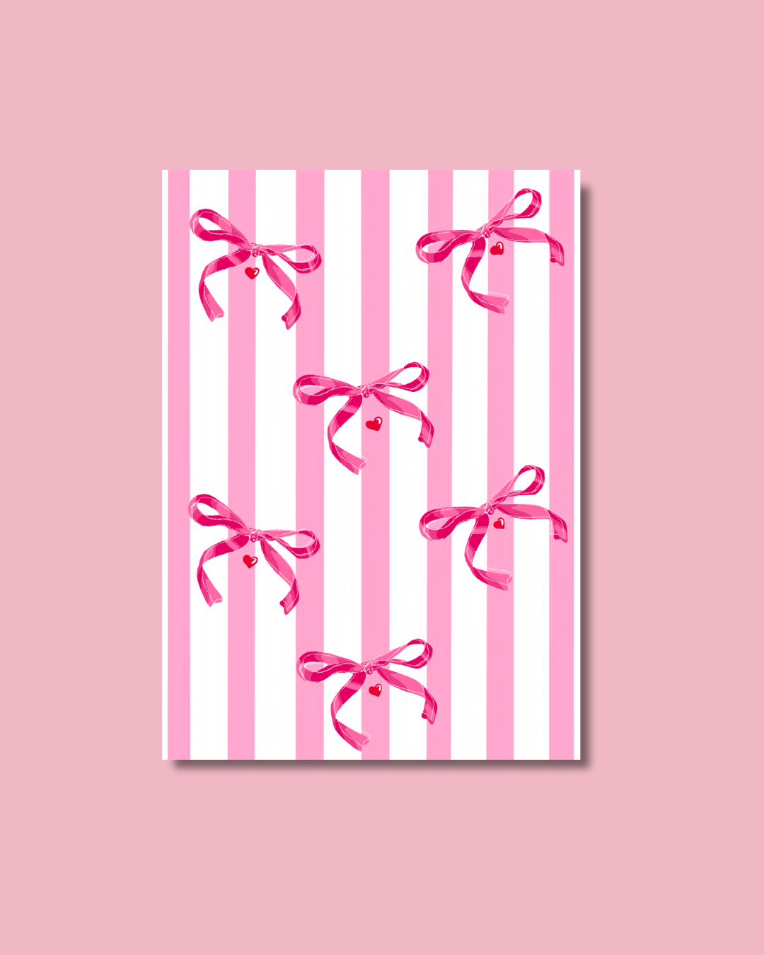 "Bows" greeting card