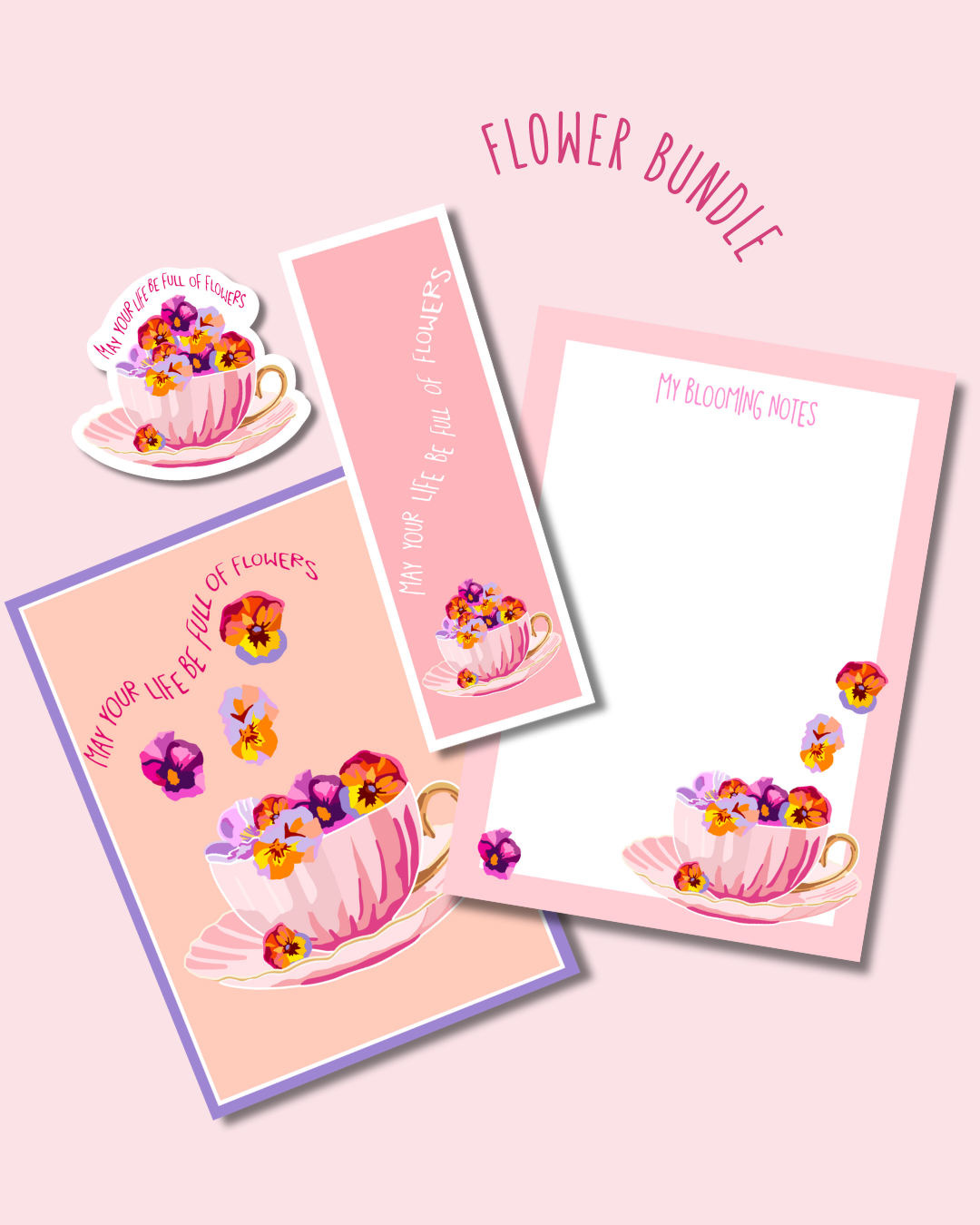 "Cup of flowers" bundle
