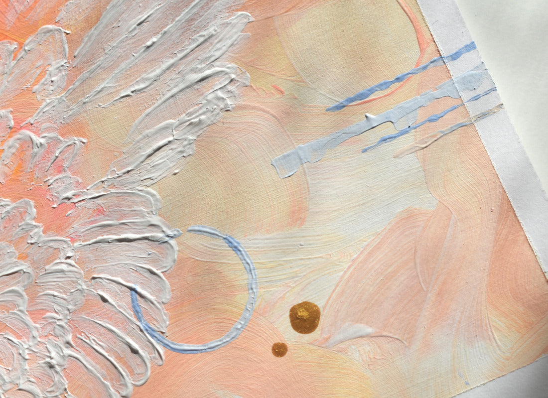 ''Love'' paper paintings