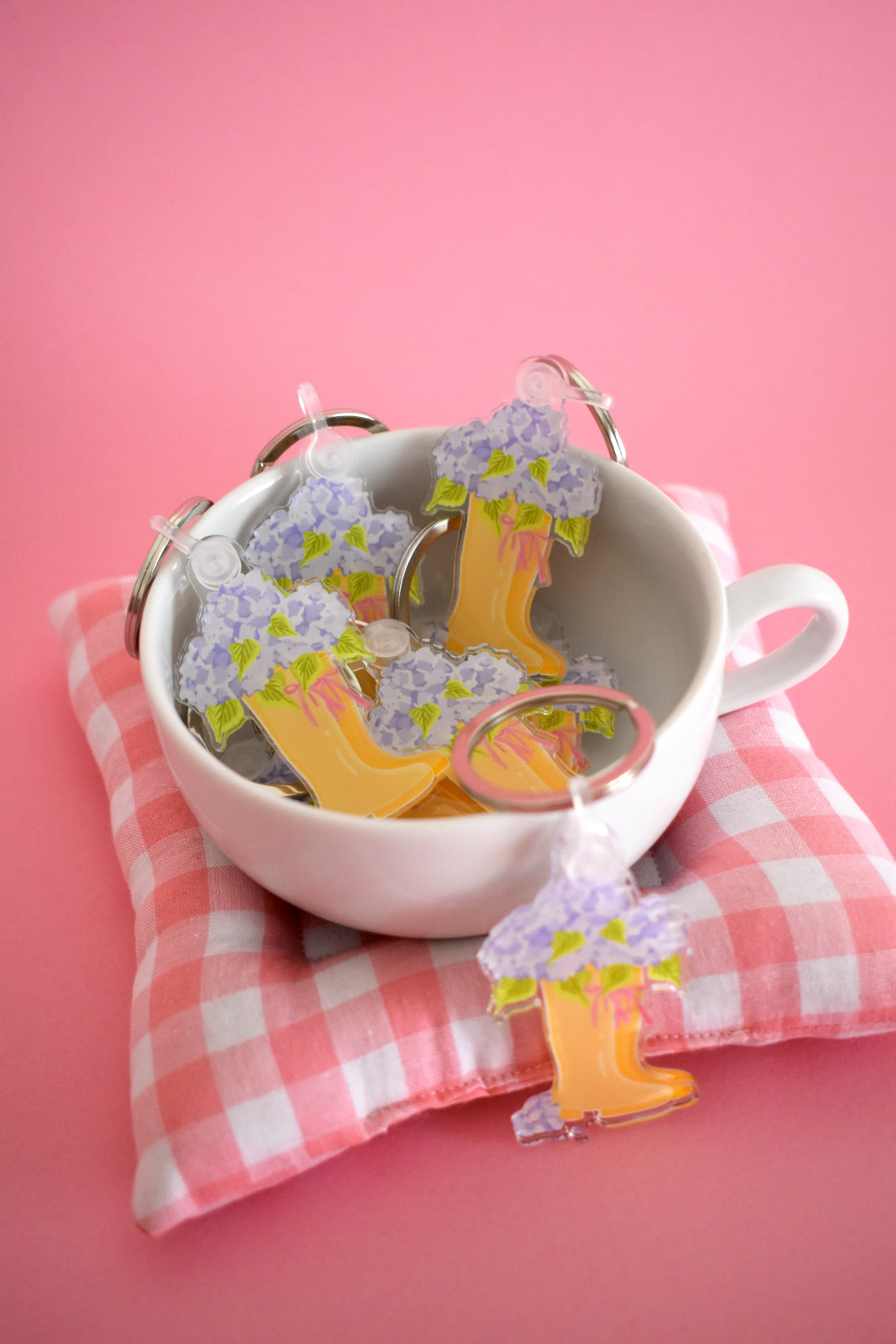 "Blooming boots" keychain