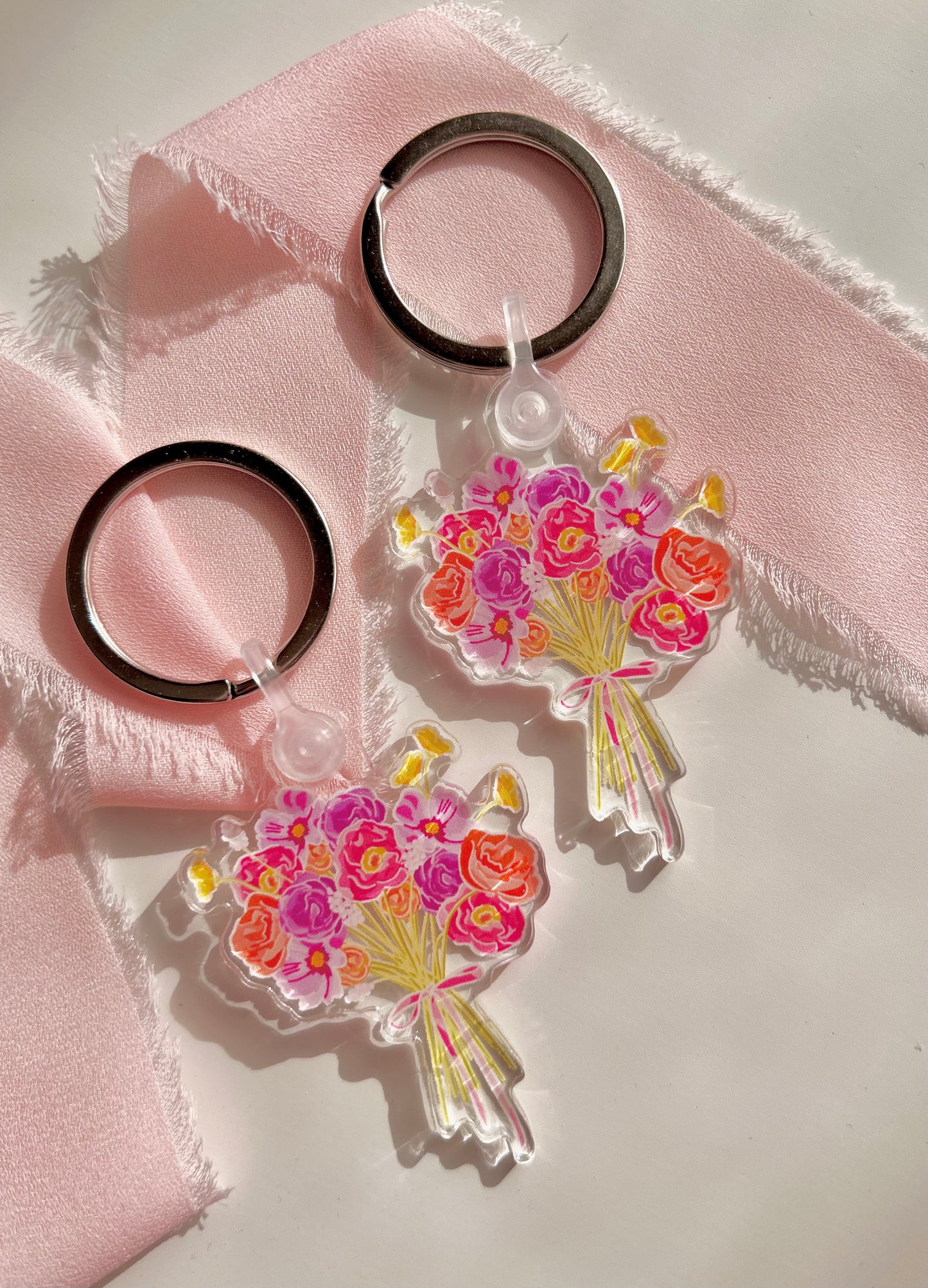 "Lilac bouquet" keychain