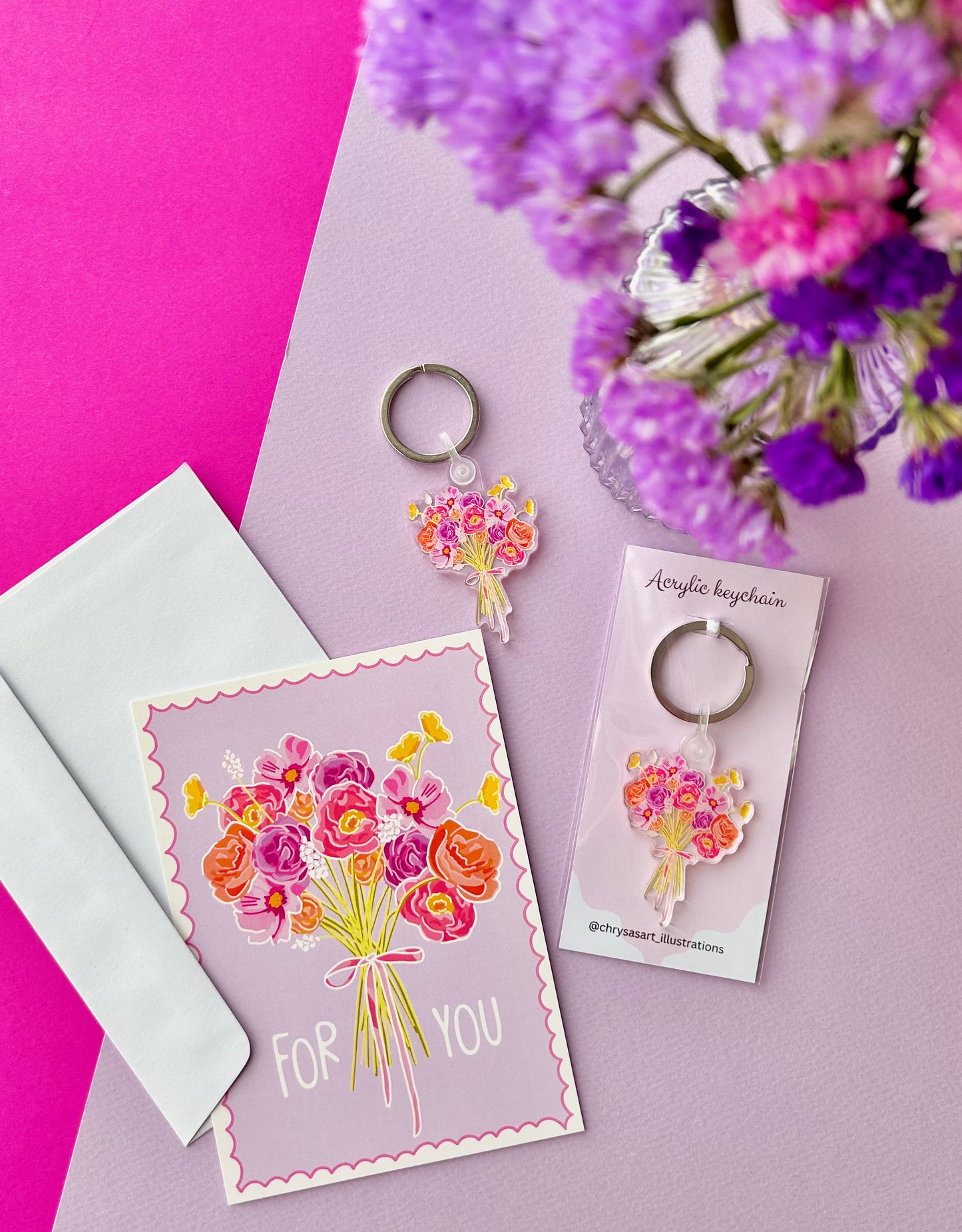 "Lilac bouquet" set