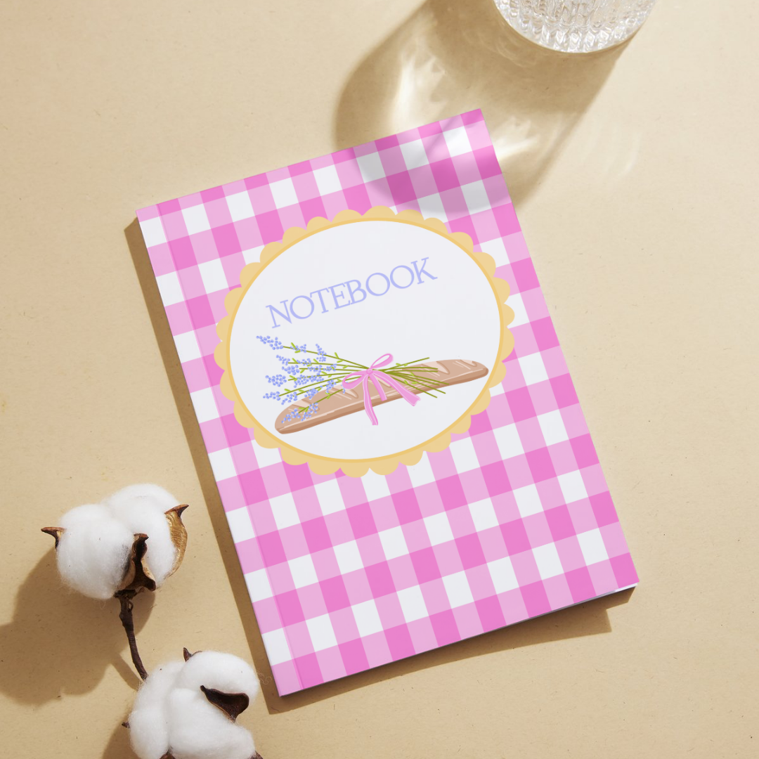 "Lavender baguette" notebook