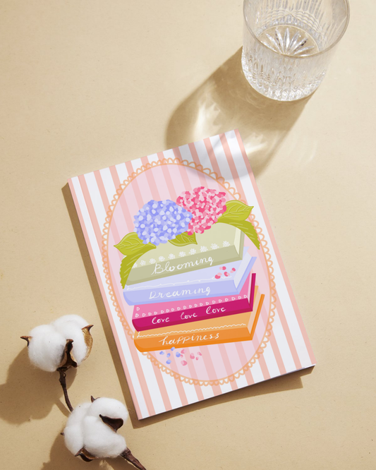 "Blooming books" notebook