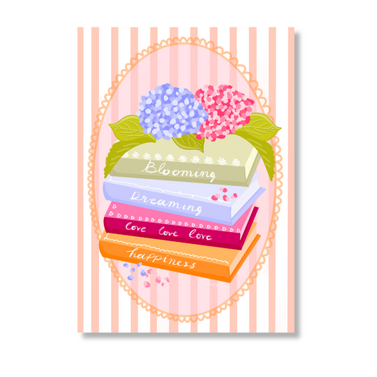 "Blooming Books" poster