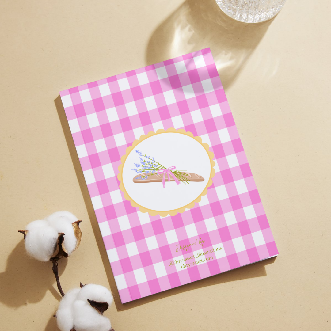 "Lavender baguette" notebook