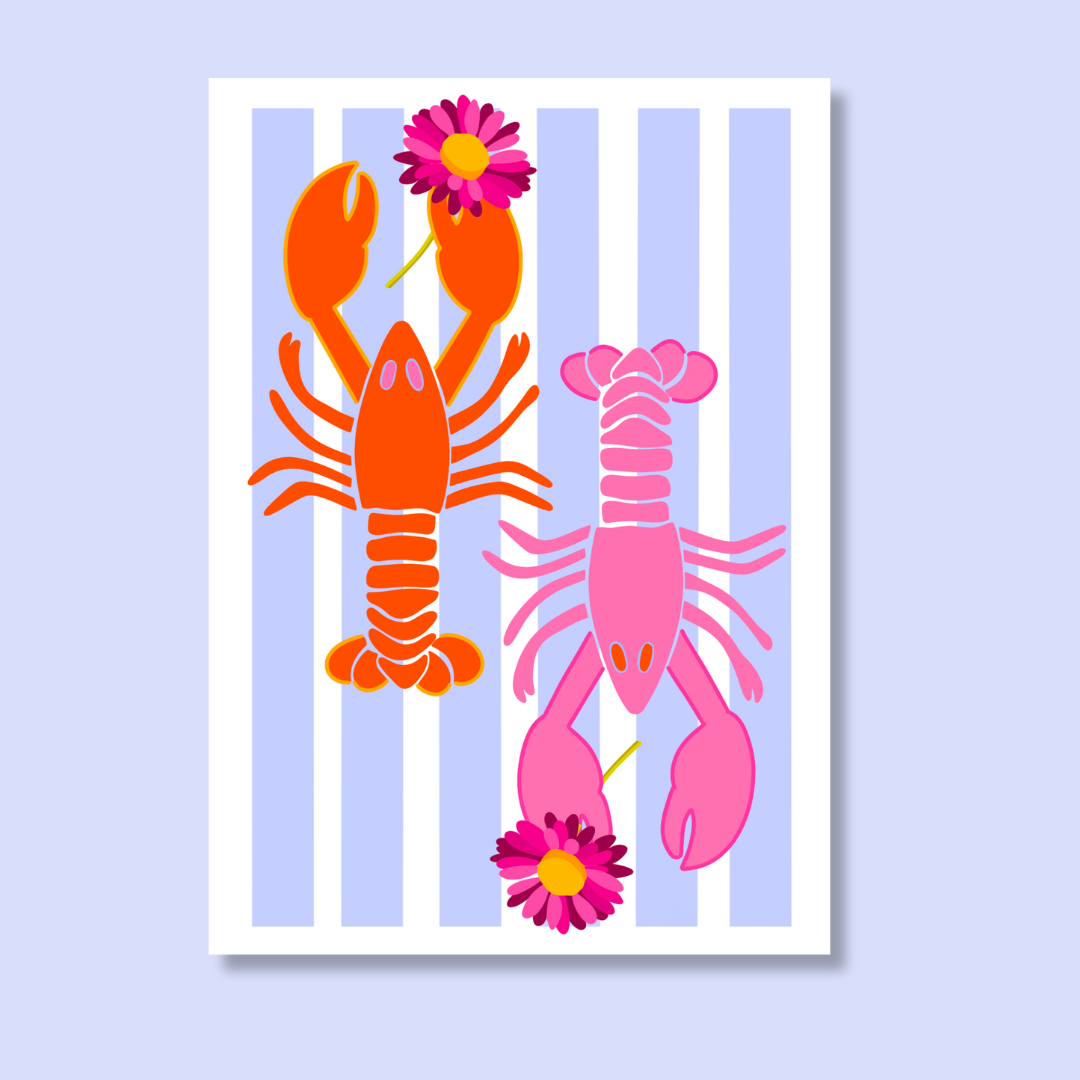 "lobster" greeting card