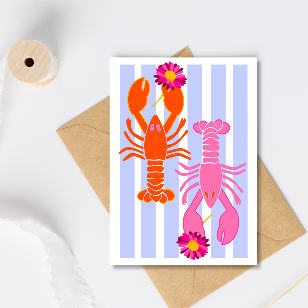 "lobster" greeting card