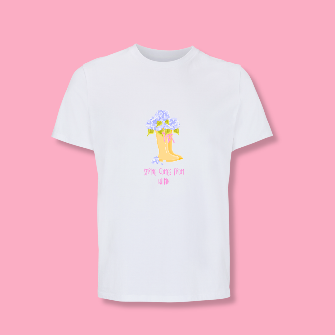 "Spring comes from within" t-shirt