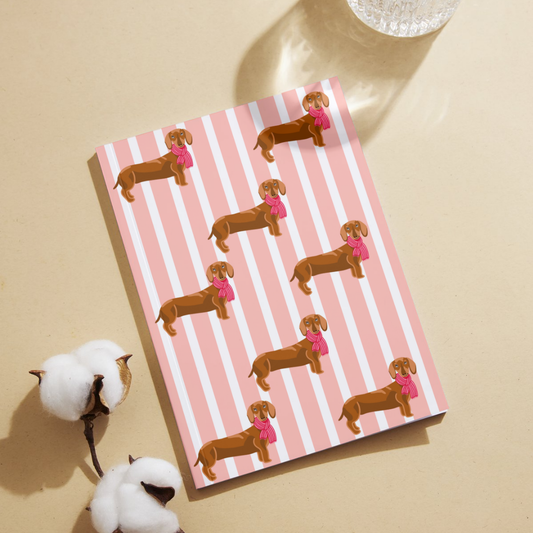 "Warm heart dog" notebook