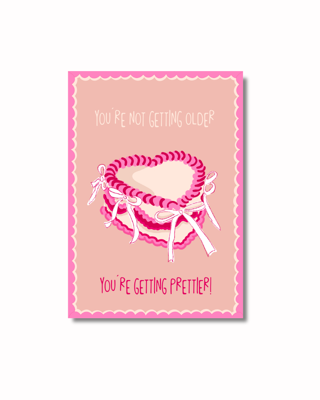 "Heart cake" greeting card