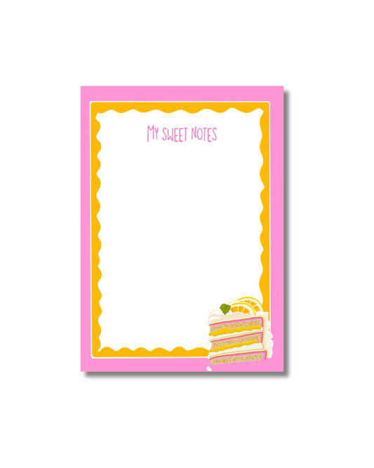 Lemon Cake Notepad