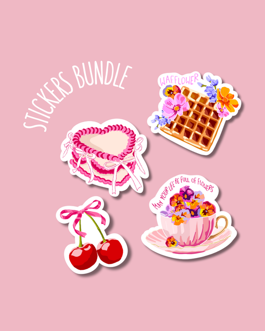 Pack of 4 stickers