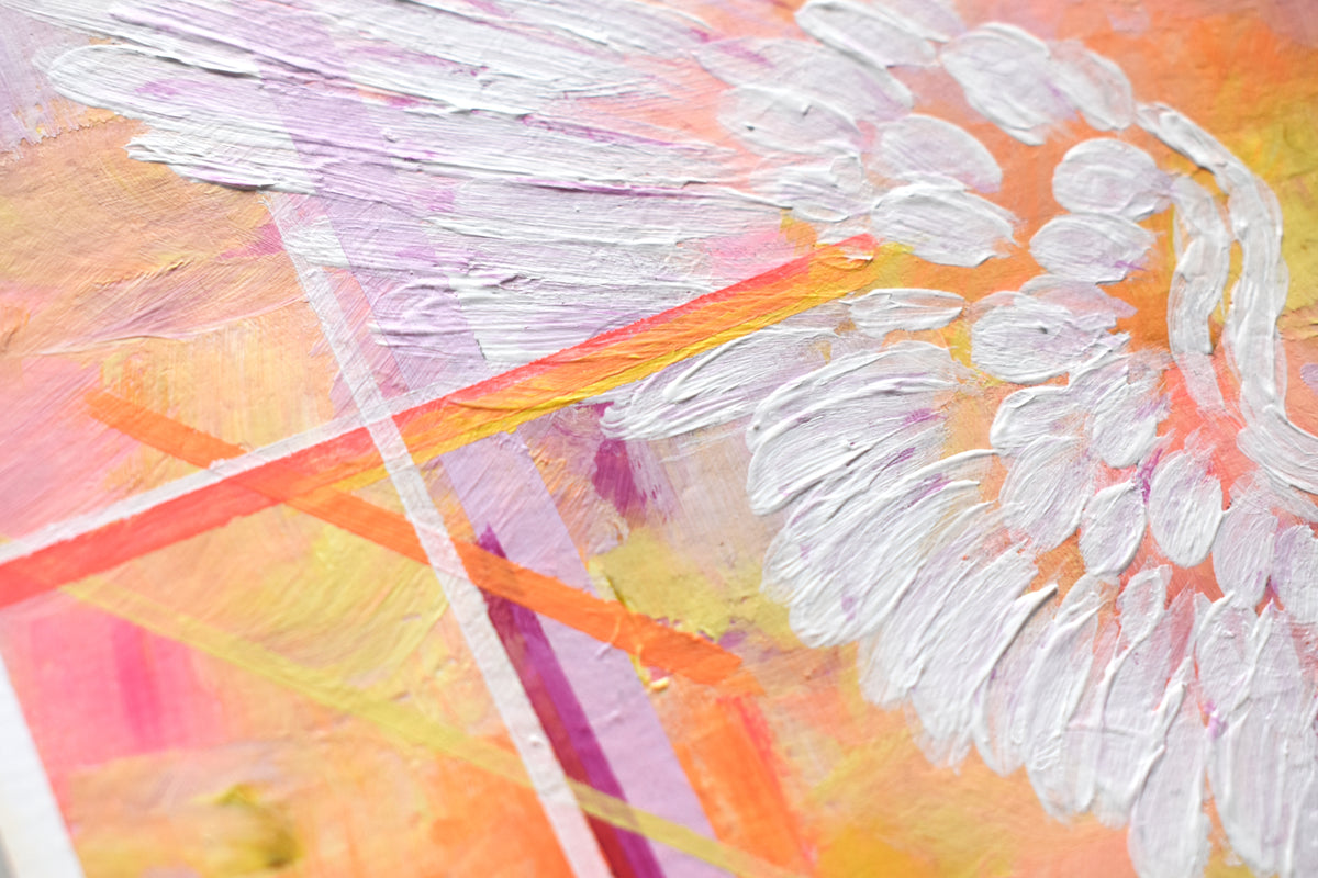"The smell of fresh cut flowers" painting