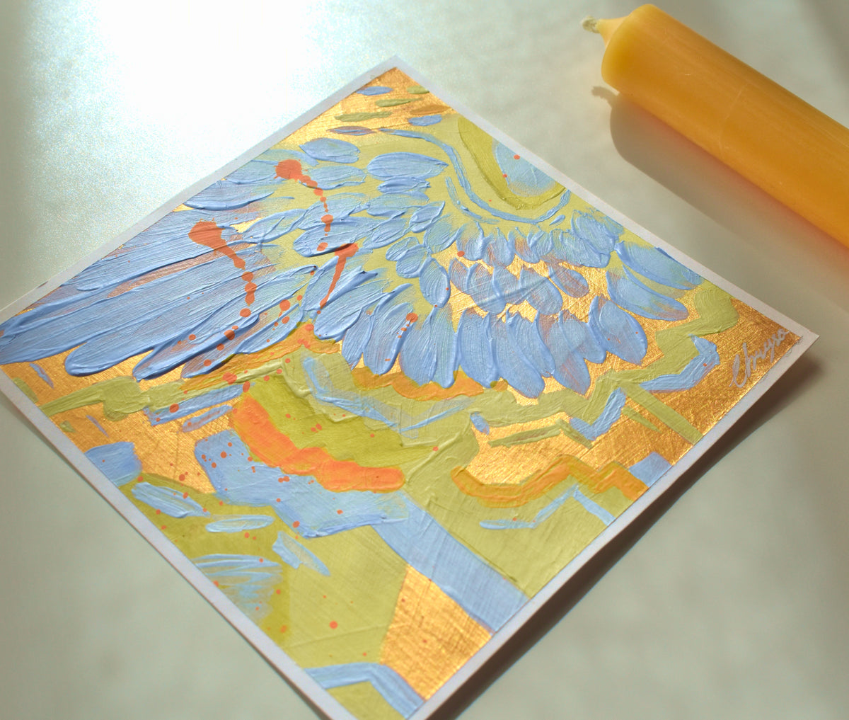 "Golden Pistachio" painting