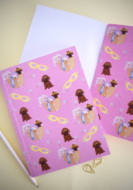 "Slow life era" pink Notebook