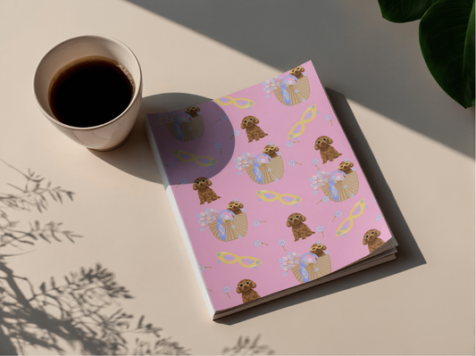 "Slow life era" pink Notebook
