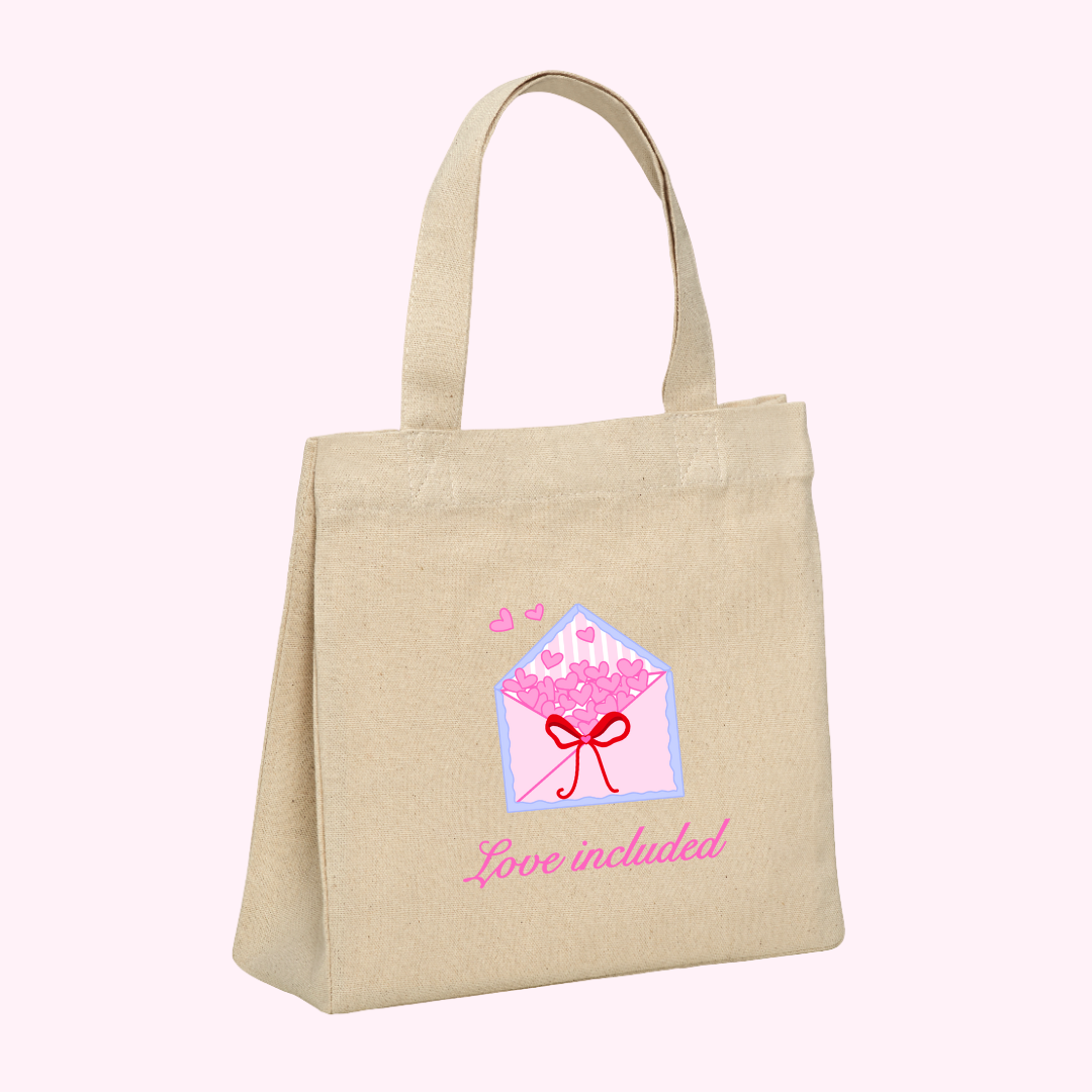 "Love included" tote bag