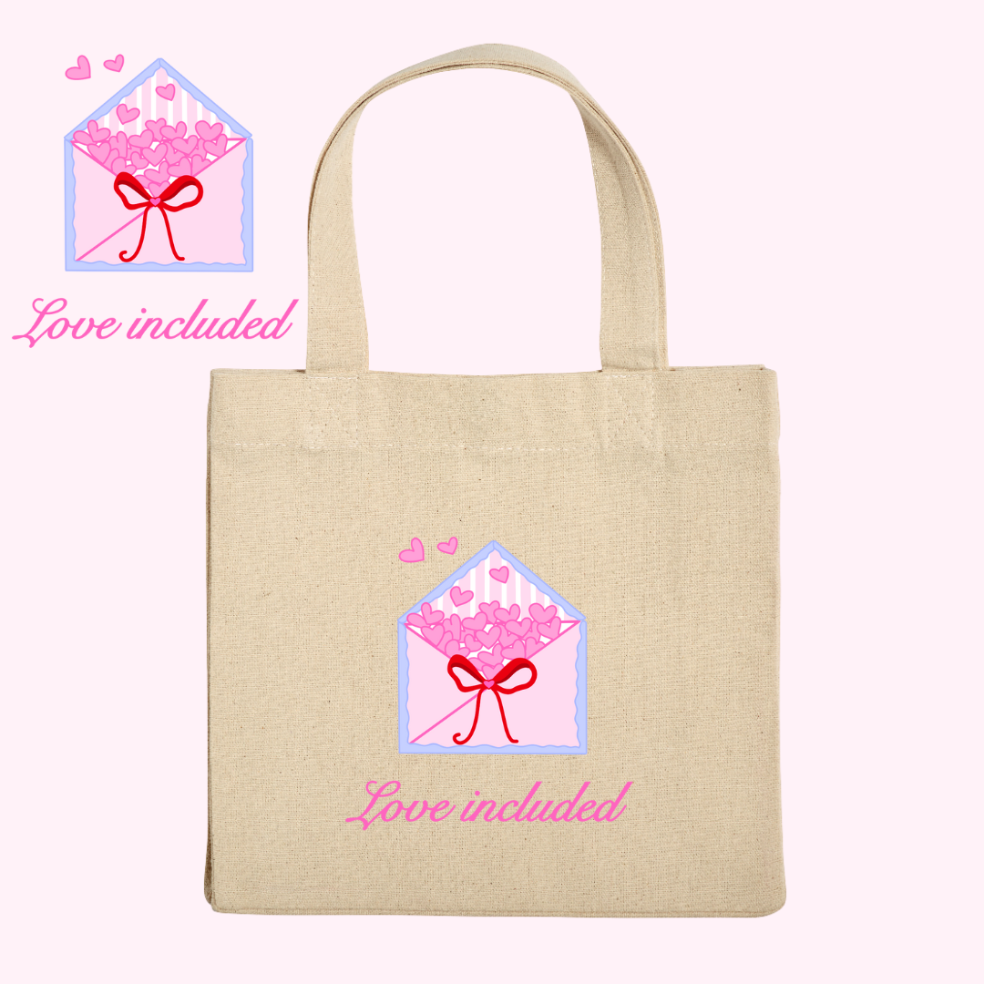 "Love included" tote bag