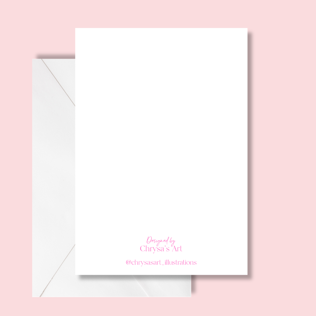 "Dive into happiness" greeting card