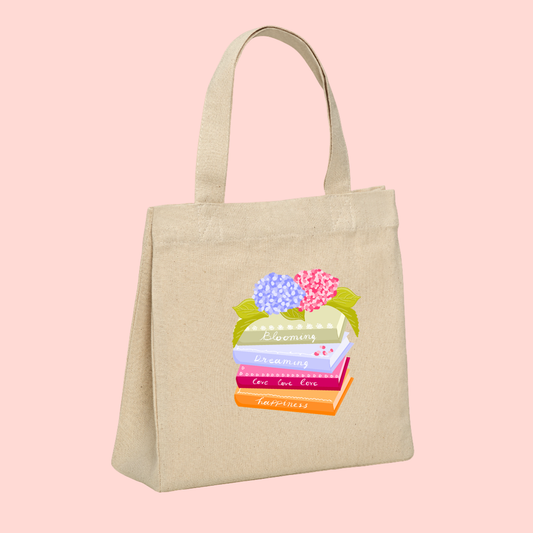 "Blooming books" bag