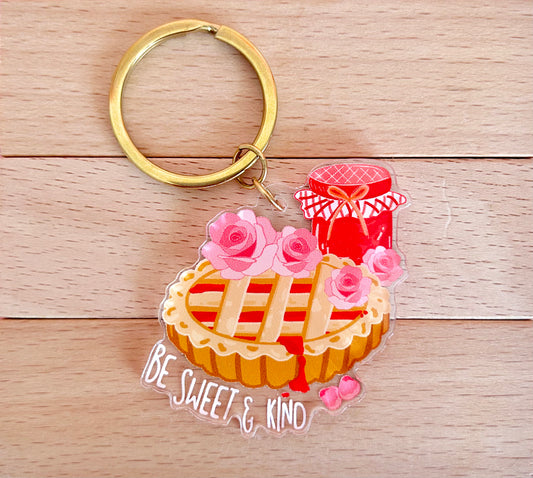 "Pasta Flora" keychain