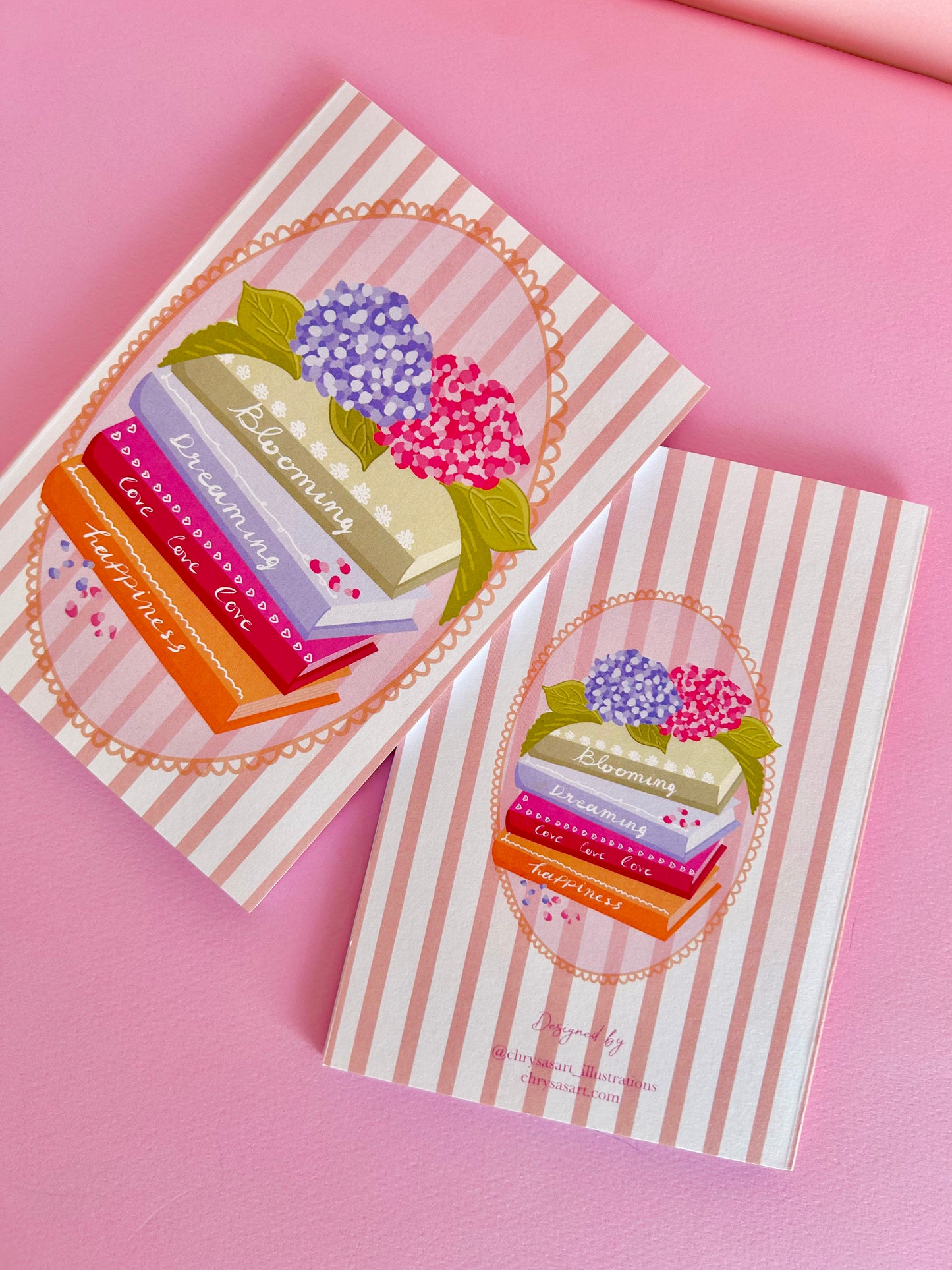 "Blooming books" notebook