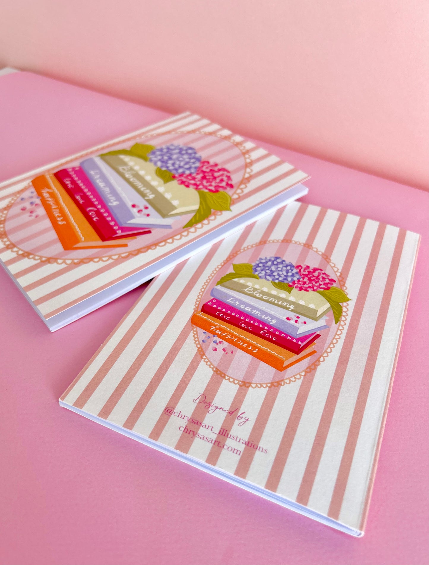 "Blooming books" notebook