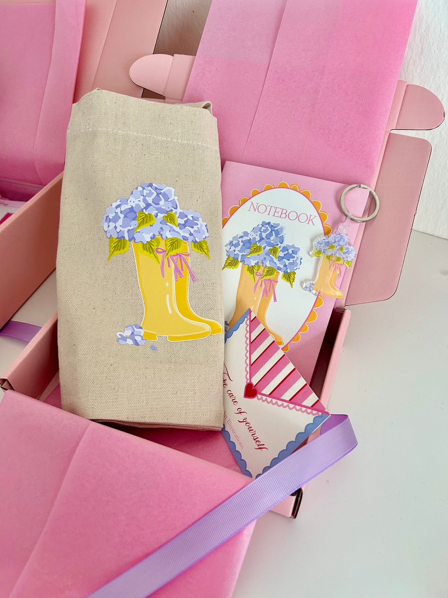 "Blooming boots" gift set