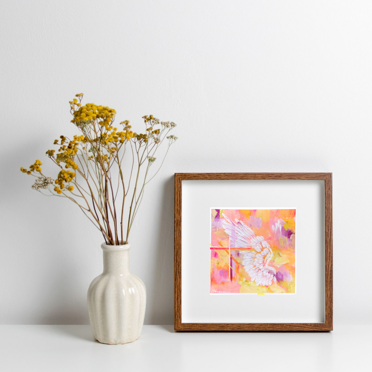 "The smell of fresh cut flowers" painting